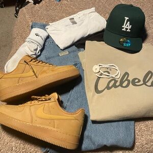 Wheat AF1 VNDS - size 10 Air Force one 🐻